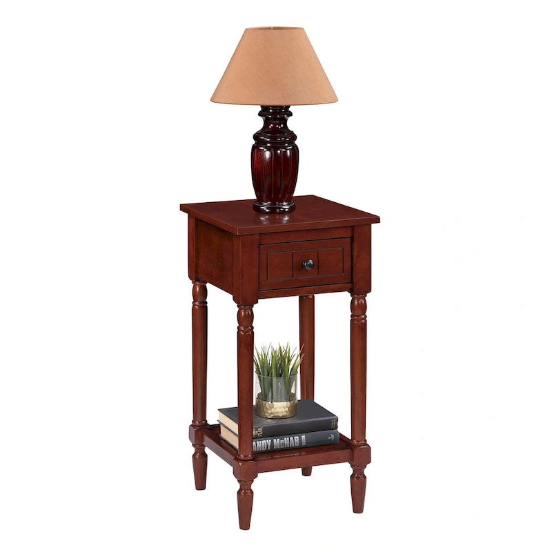 Convenience Concepts French Country Khloe 1 Drawer Accent Table with Shelf