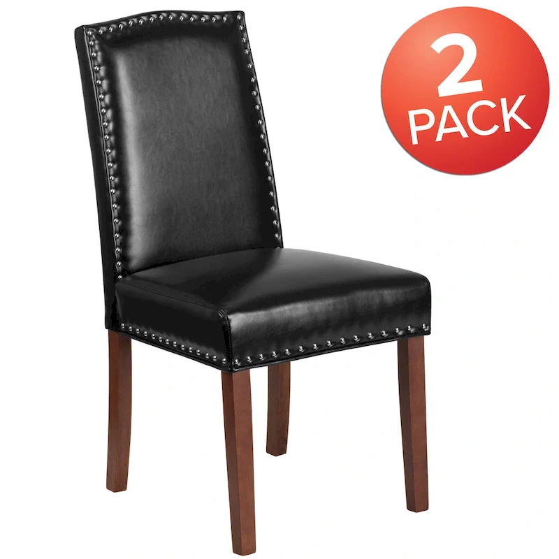 Parsons Chair with Silver Nailhead Trim (Set of 2)