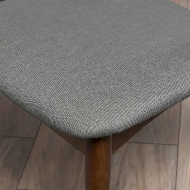 Mid-Century Modern Fabric Dining Chair, Set of 2