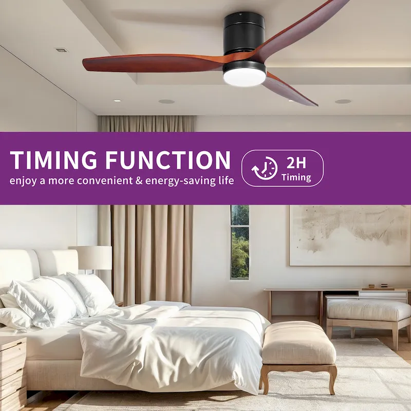 Moasis 52 Inch LED Ceiling Fan with Lights Remote 3 Blades
