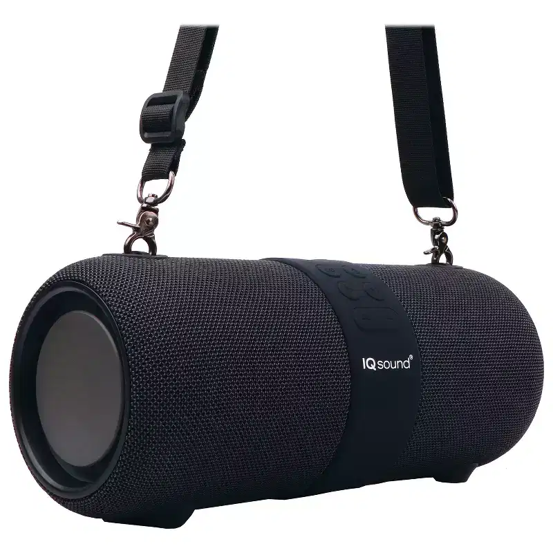 IQ Sound IQ-2323BT Dual 3-Inch 14-Watt Portable True Wireless Stereo Bluetooth Rechargeable Speaker with FM Radio, Microphone, and RGB Lights...