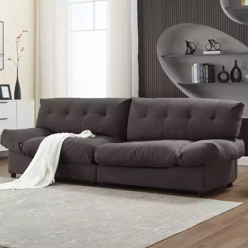 96W Loveseat Cloud Sofa, Upholstered Sofa Couch 4L -ModernLuxe