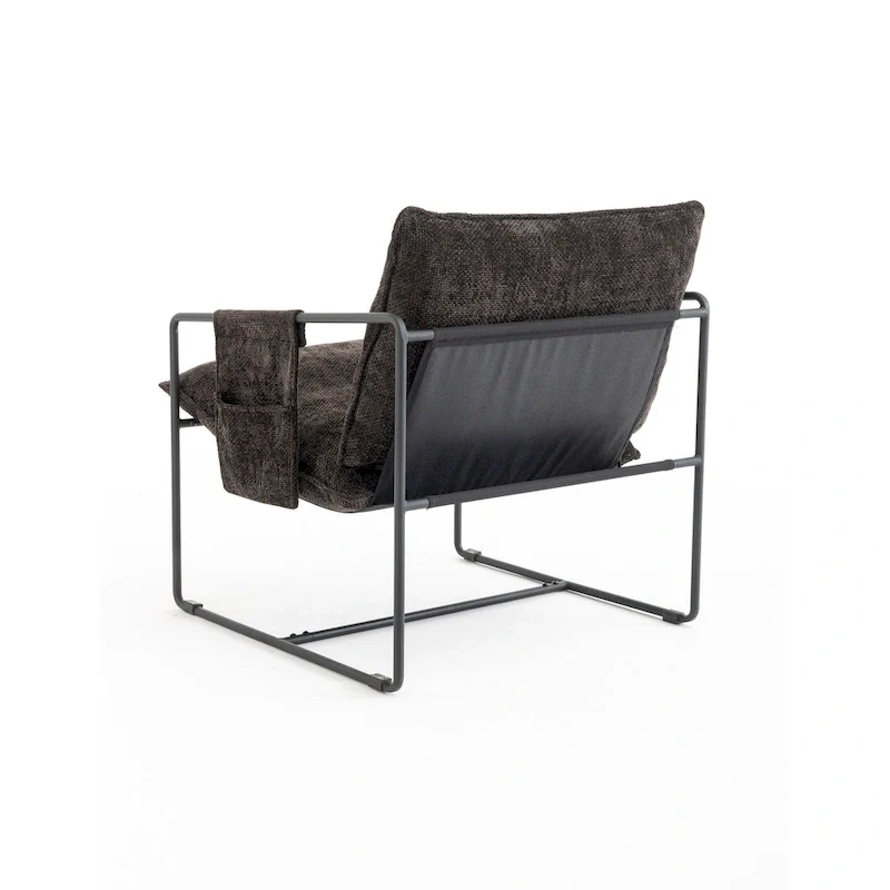 Velvet Arm Chair with Gold Metal Frame - Set of 2