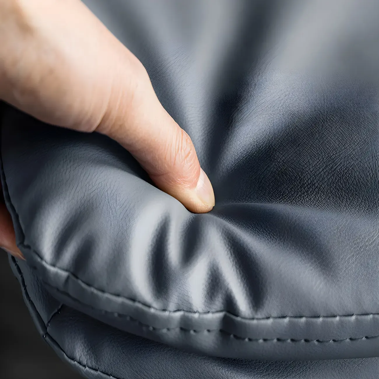 Modern Adjustable Leather Swivel Bar Stools