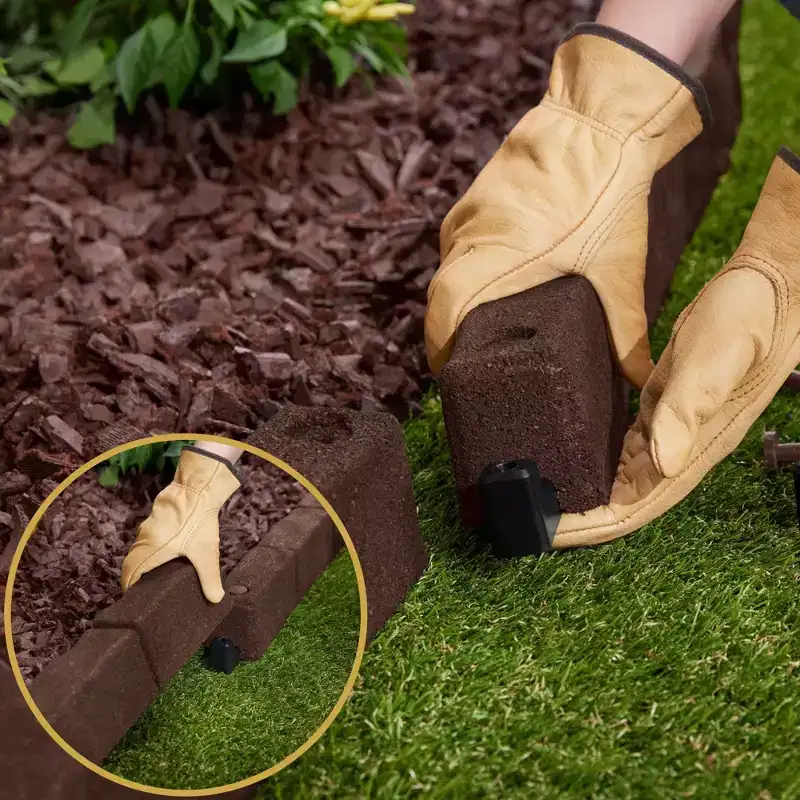 Cobblestone SmartLoc Rubber Landscape Edging