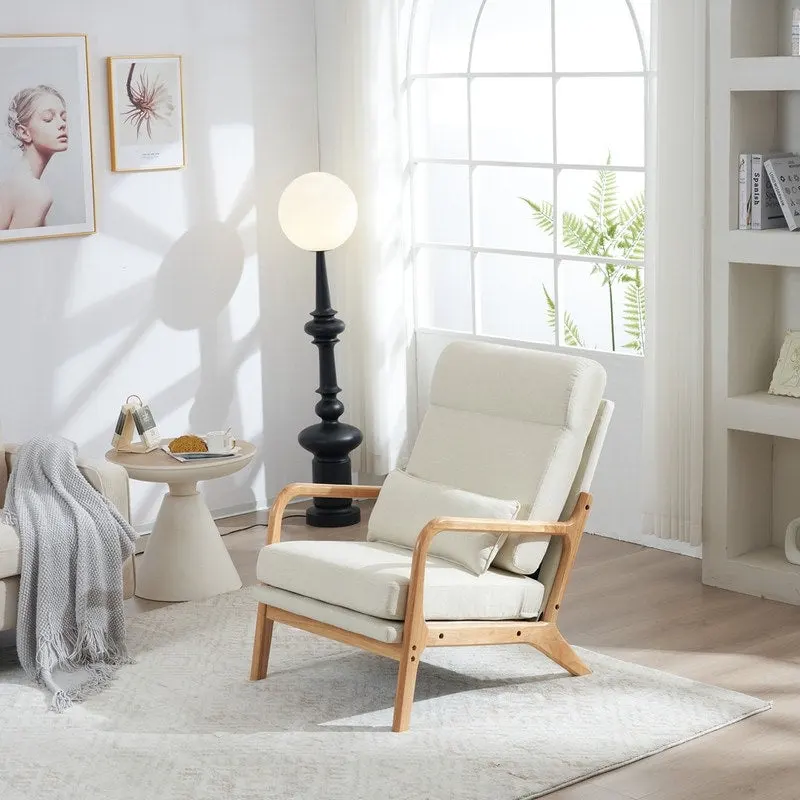 39.37 W High-Back Dual-Use Upholstered Rocking Chair/Accent Chair