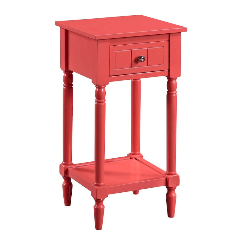 Convenience Concepts French Country Khloe 1 Drawer Accent Table with Shelf