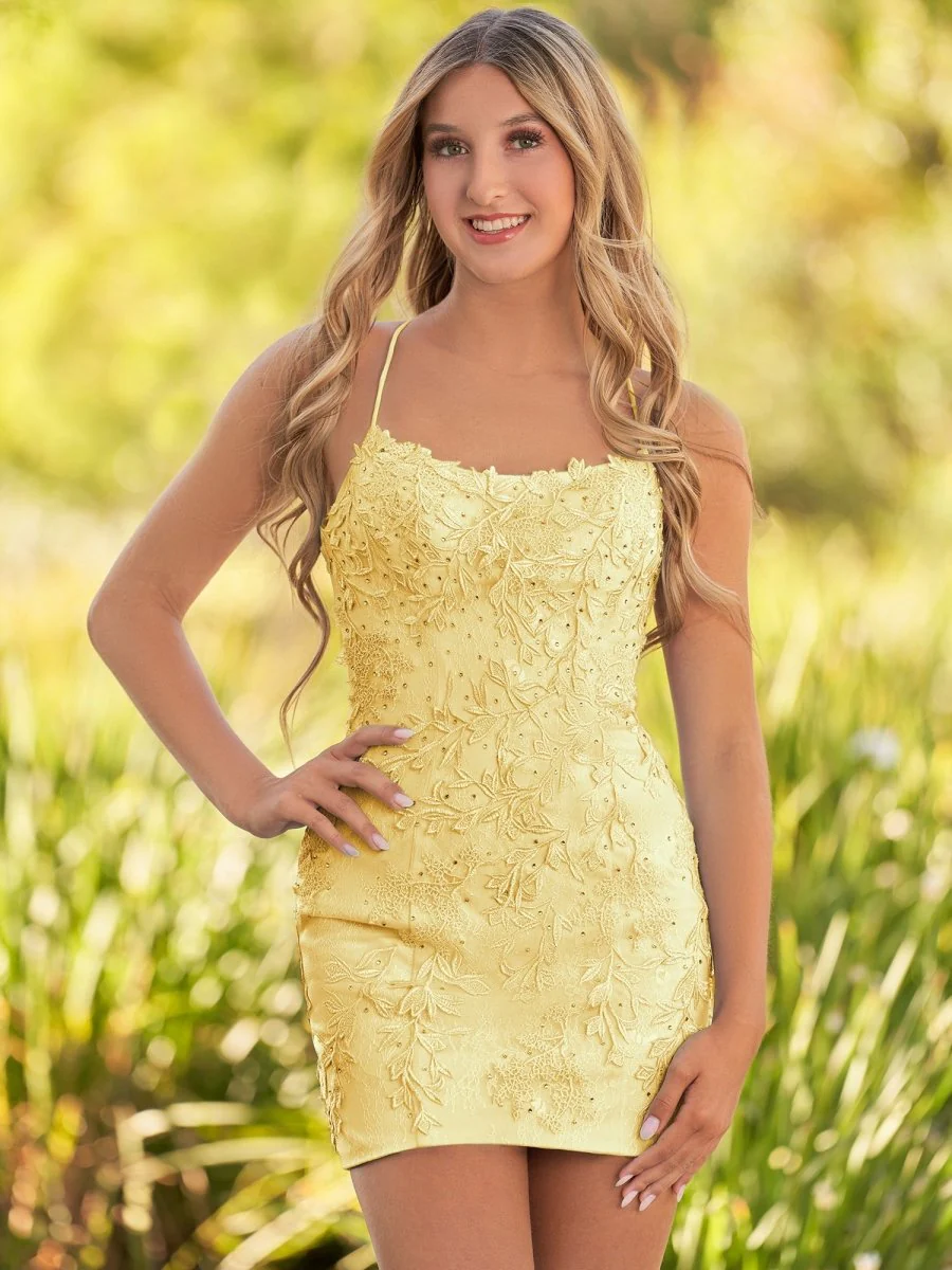 Sky Blue Bodycon Lace Short Homecoming & Cocktail Dresses with Beading