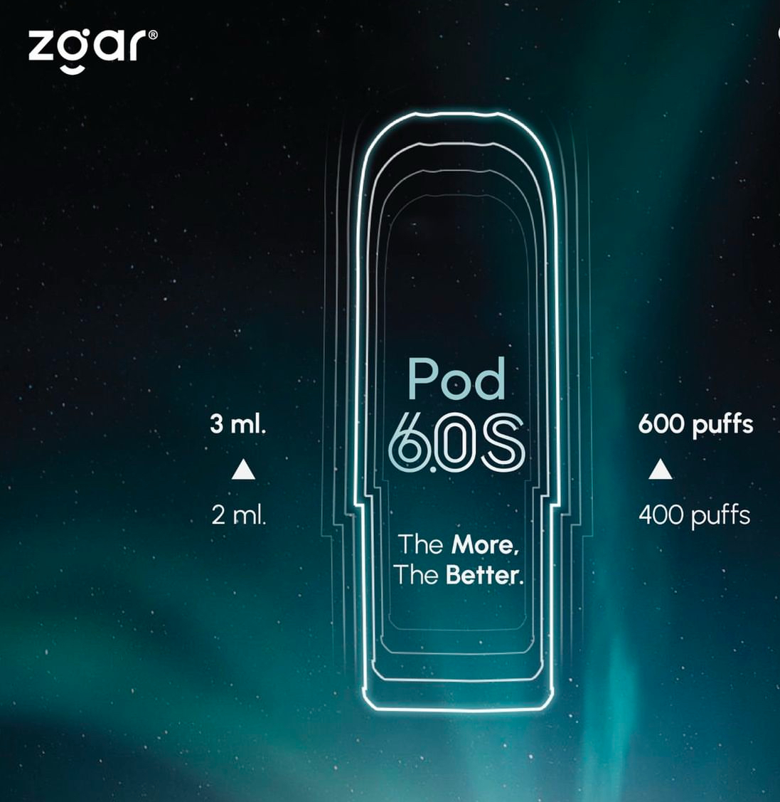 new ZGAR 6.0S Pod 24 Flavors