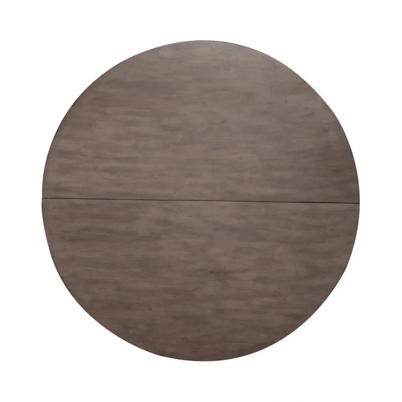 Antique White Weathered Pine 5 Piece Pedestal Table Set