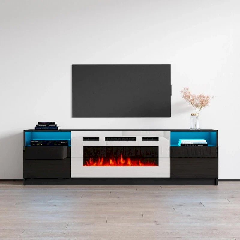 Strick & Bolton Amsden Electric Fireplace TV Stand