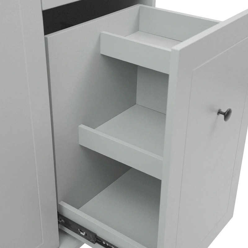 54 Kitchen Island Cart with Wheels