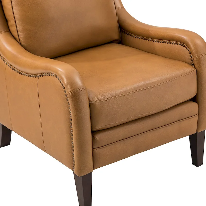 Pascual Comfy Living Room Armchair Set Of 2 with Solid Wood Legs