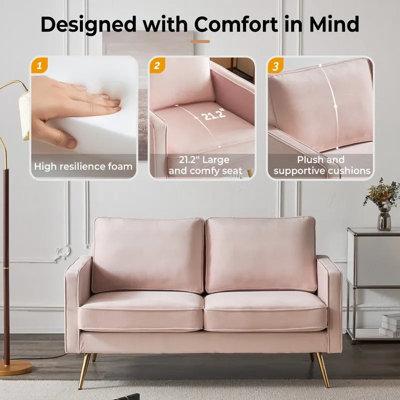 VINGLI 56 Modern Loveseat