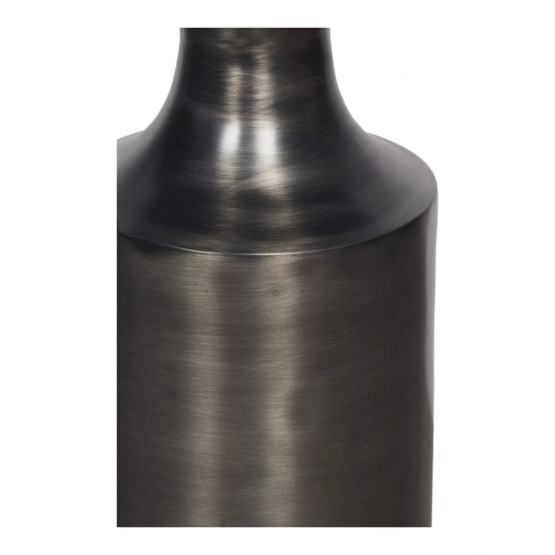 Macari Art Deco Polised Aluminum Accent Table - 14.5W x 14.5D x 21H