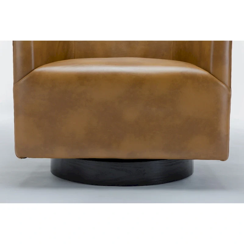Wood Base Swivel Chair