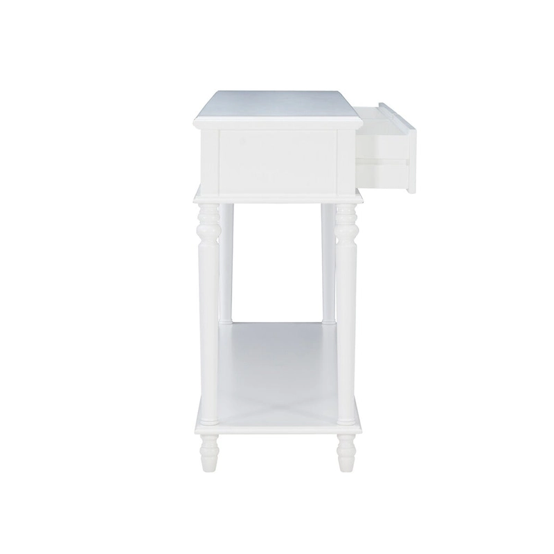 Jowin White Wood Console Table