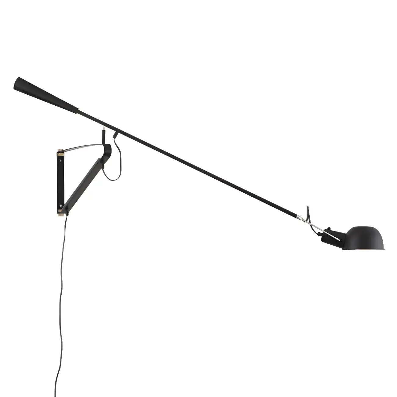 Postmodern Metal Long Swing Arm Wall Light