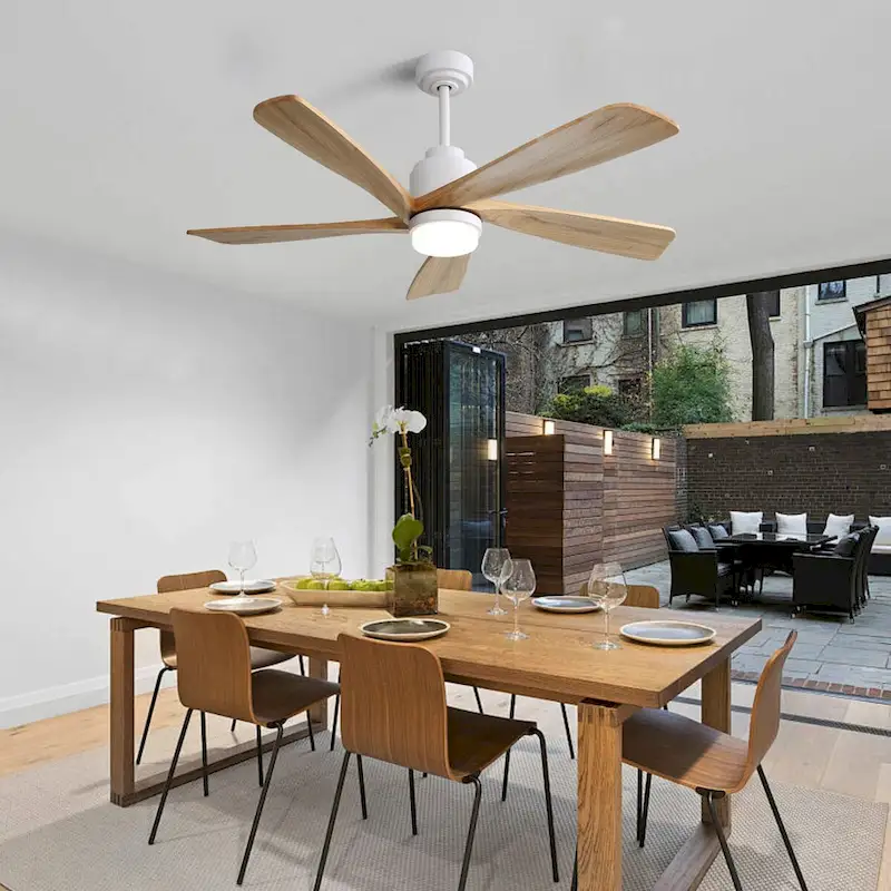 52 Inch Ceiling Fan with Dimmable LED Light Remote Control