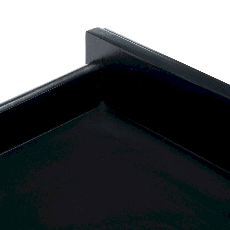 Modern Coastal Writing Desk with 1 Drawer - Bamboo-Inspired Wood Frame Office Furniture