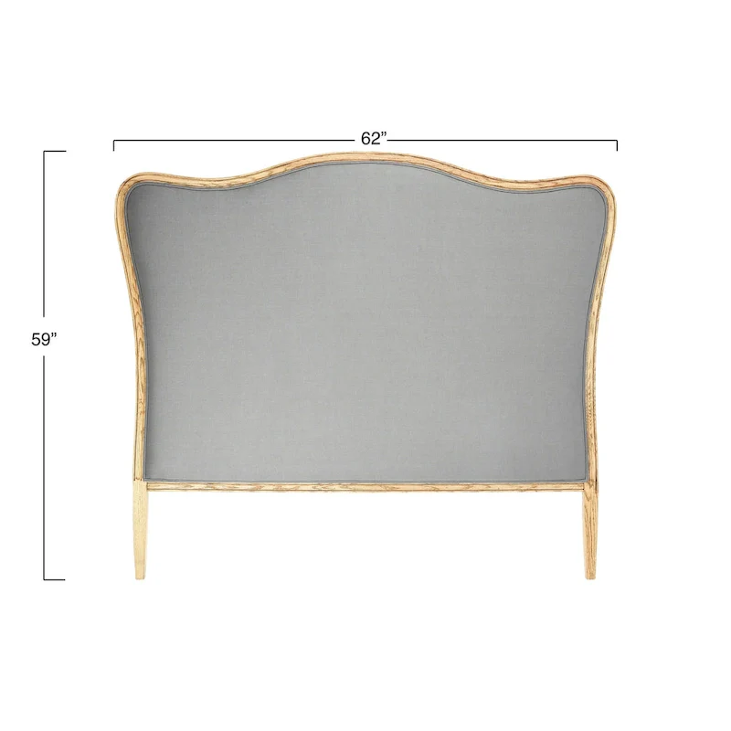 Oak & Linen Headboard