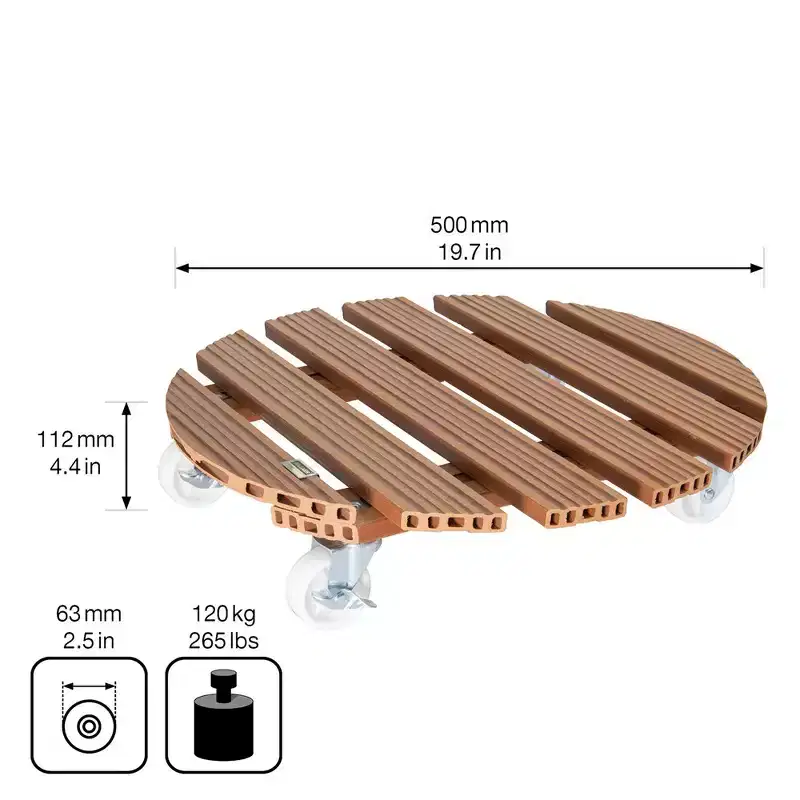 Tierra Garden 20 Round WPC Plant Caddy