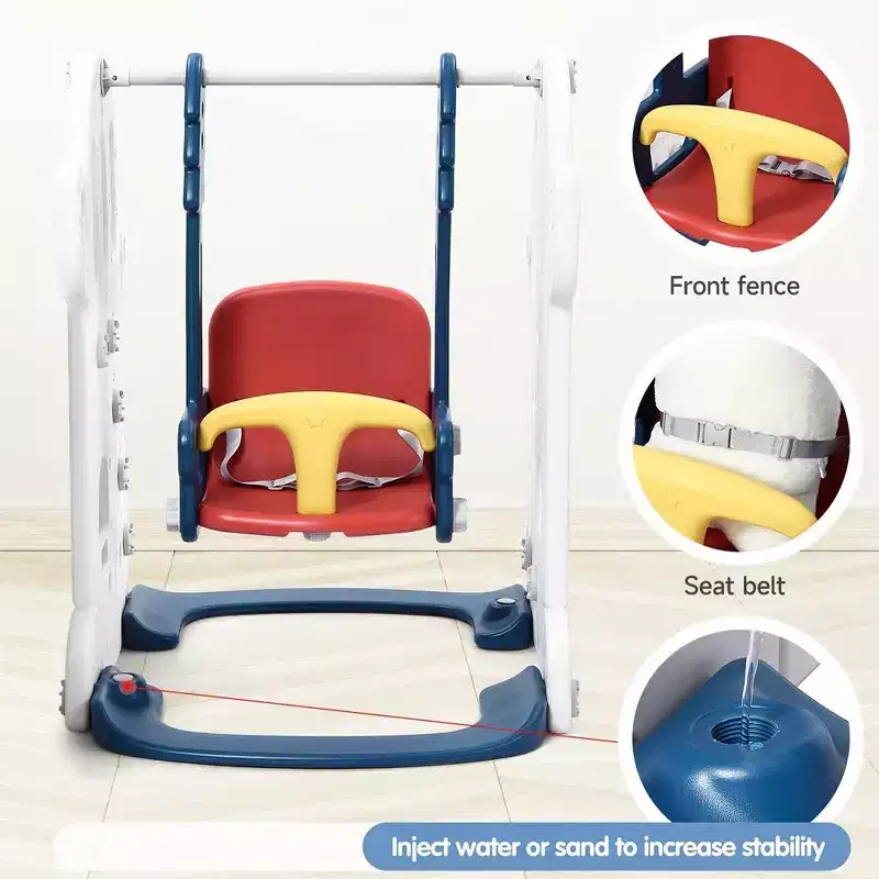 7 in 1 Toddler Slide and Swing Set