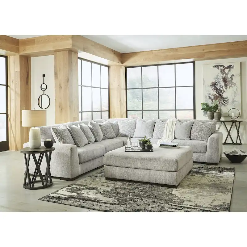 Signature Design by Ashley Regent Park Pewter 6-Piece Upholstery Package - 132 W x 132 D x 39 H