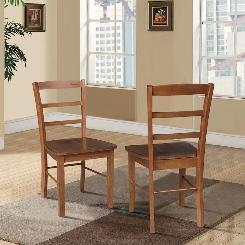 Solid Wood Ladderback Dining Chairs
