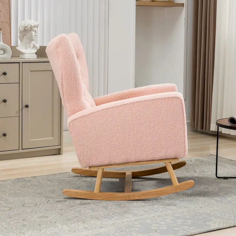 Tufted Rocking Chair Single Sofa Accent Rocker