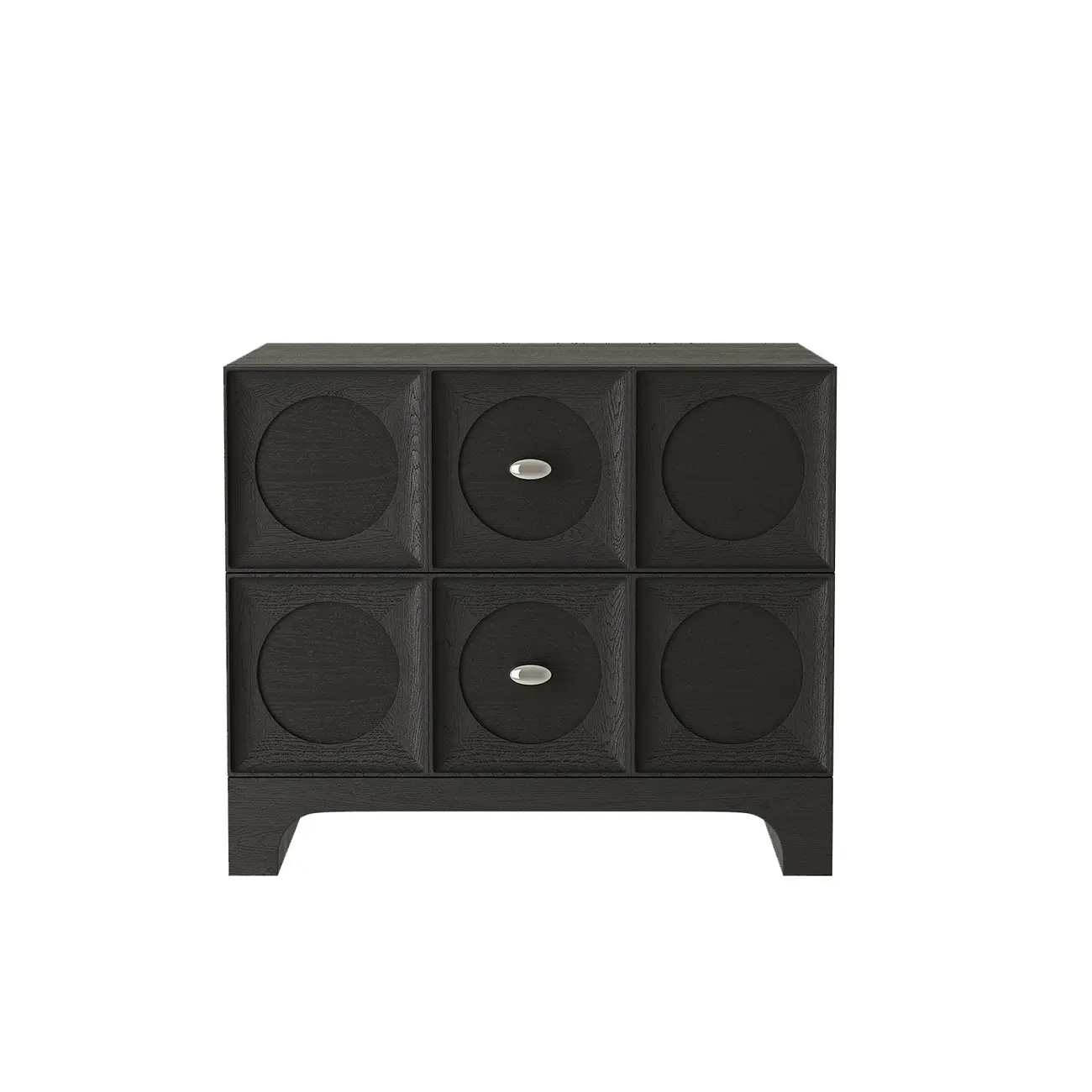 Modern Wooden Bedside Table with Stylish Drawers