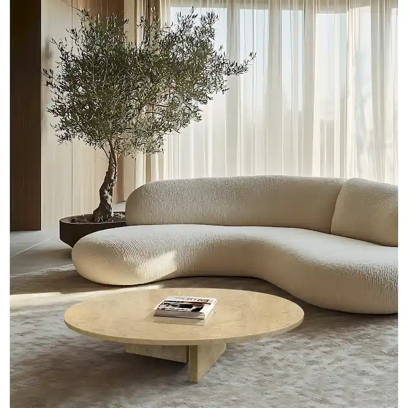 35.4  Natural Marble Stone Coffee Table