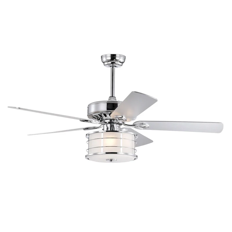 3 Speed Farmhouse LED Ceiling Fan Light w/ Remote and Reversible Blade