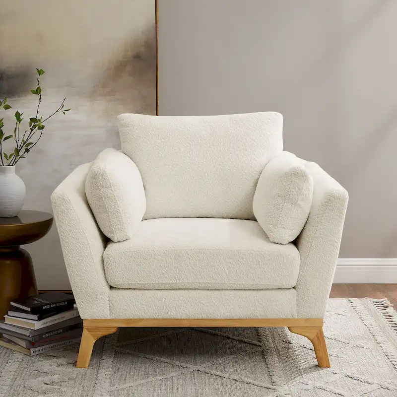 VANOMi 41.7  Modern Flared Arm Accent Chair