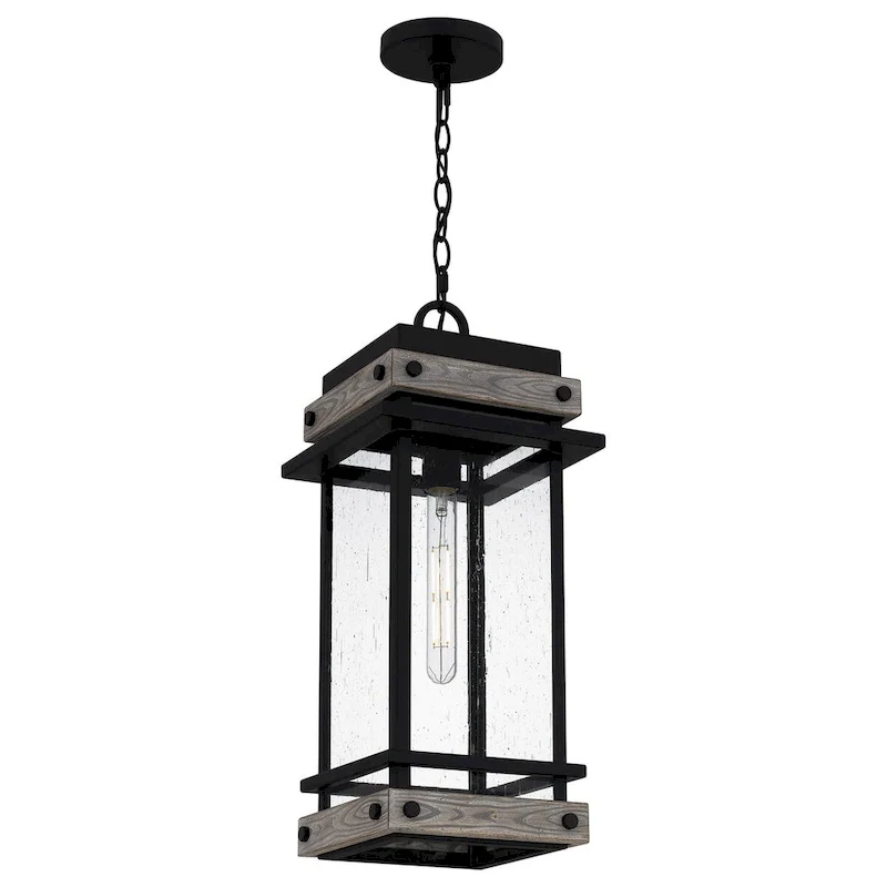 Strader 1-Light Matte Black Mini Pendant Light