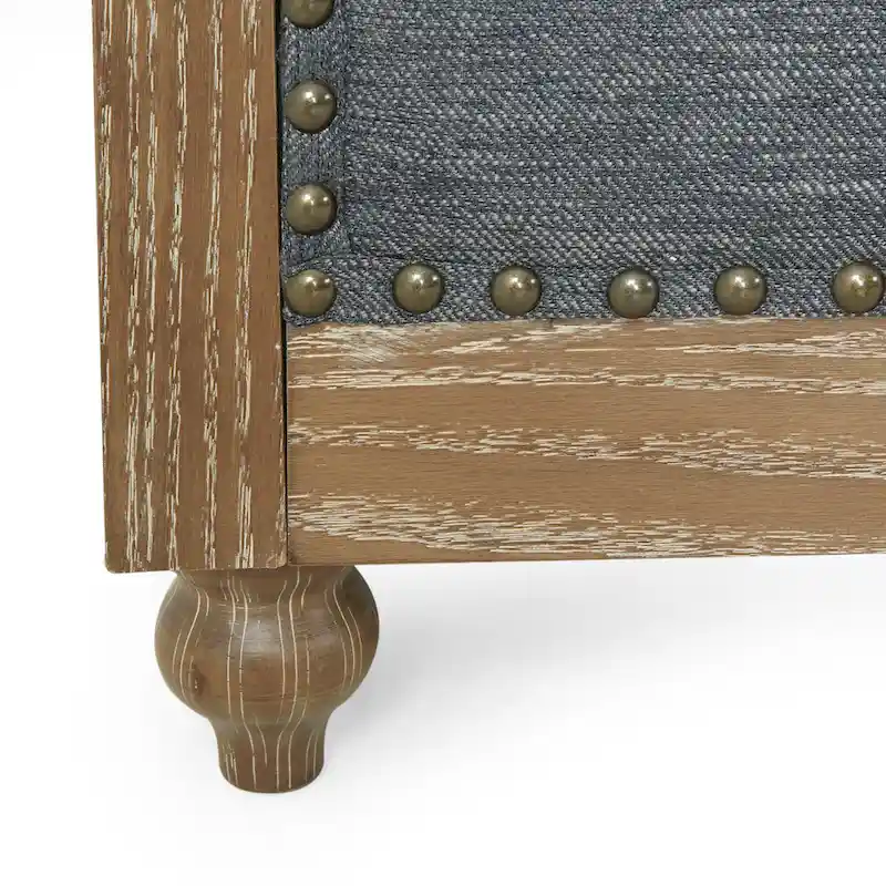 Saragus Chesterfield Sofa with Nailhead Trim by Christopher Knight Home - 85.50 L x 33.25 W x 28.50 H