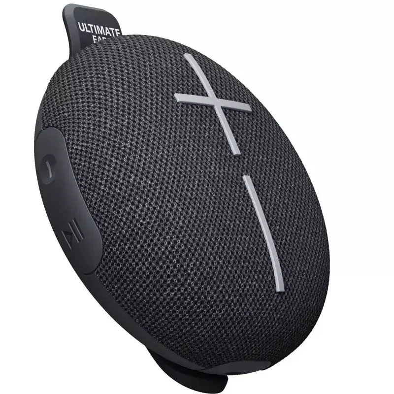 Ultimate Ears MINIROLL Ultra-Portable Waterproof Bluetooth Speaker, Big Bass, IP67 Dustproof, 984-002015, Gentle Black
