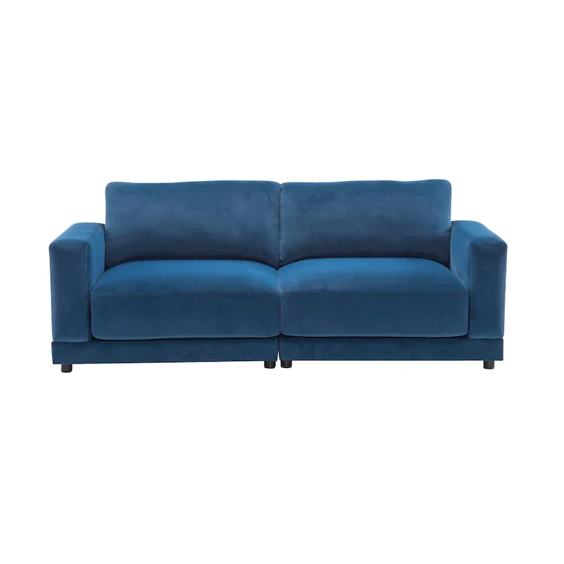 Christopher Knight Home - Grace 81 Modern Upholstery Sofa Loveseat with Square Arms
