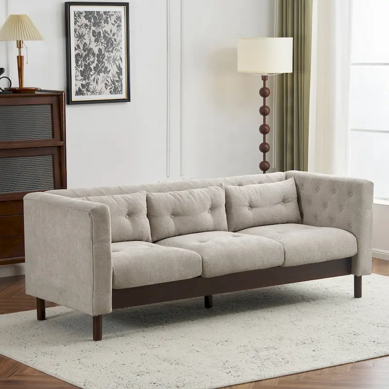 Modern Upholstered Tufted Sofa Couch