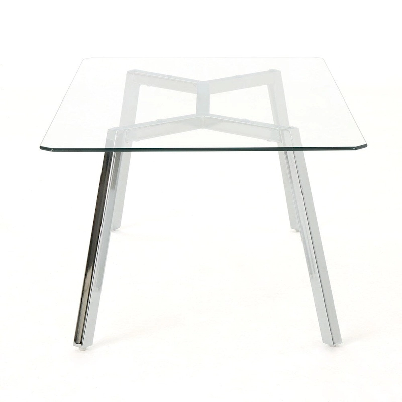 Zavier Rectangle Glass Dining Table by Christopher Knight Home