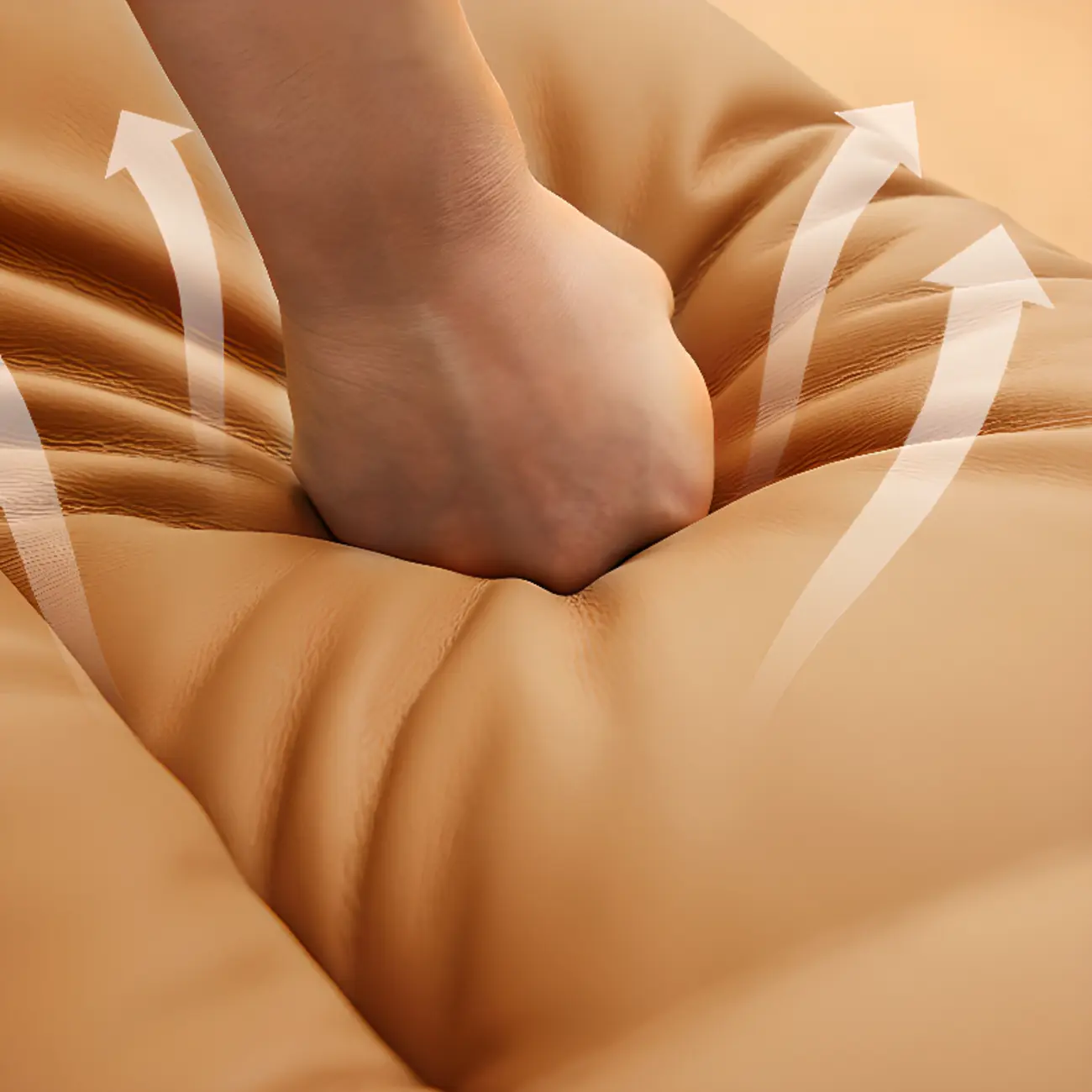 Stylish Brown Leather Reclining Executive Office Chair