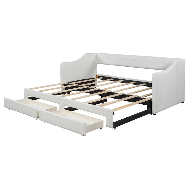 Twin XL to King Daybed with Drawers