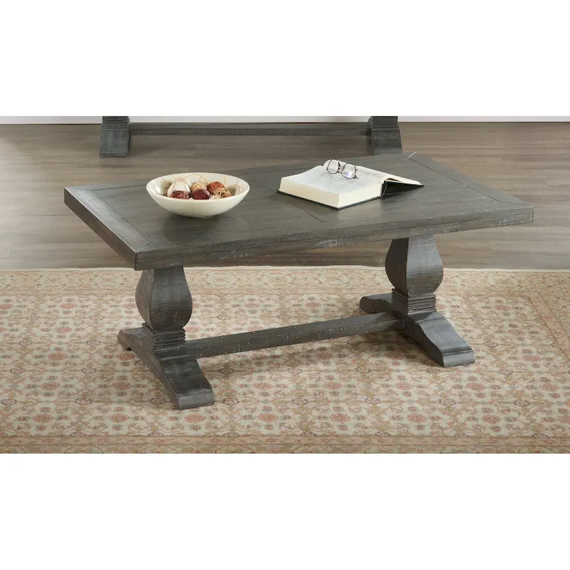 Napa 50 Solid Wood Pedestal Coffee Table