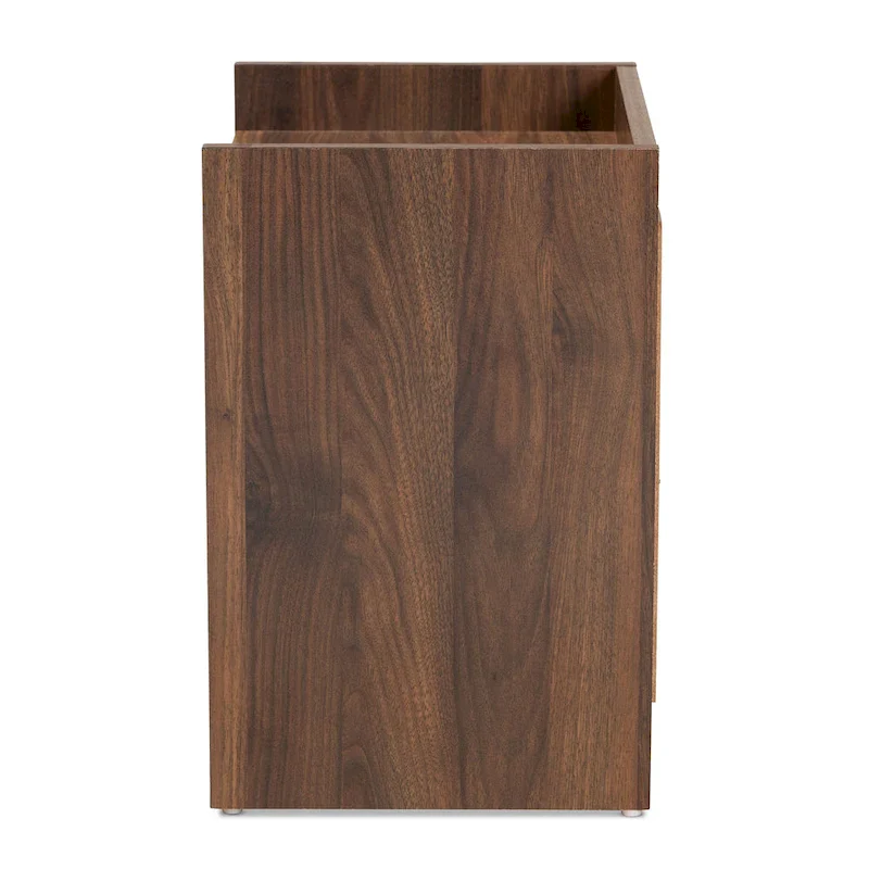 Wood 1-Door Nightstand