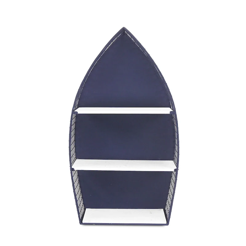 30.25  Blue Unique Caler Rowboat Large Wall Shelf