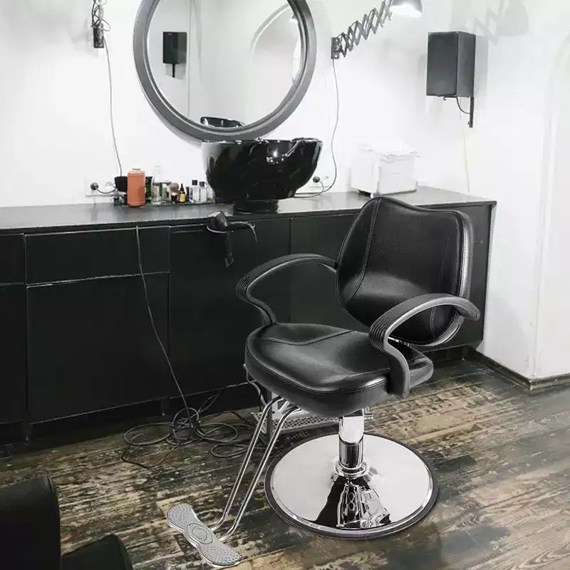 Karl Home Black Hydraulic Barber Styling Chair Hair Beauty Salon Equipment
