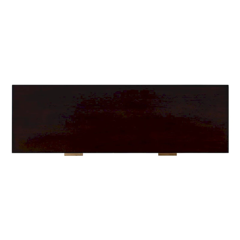 2 Drawer 46  Burl Wood Console Table