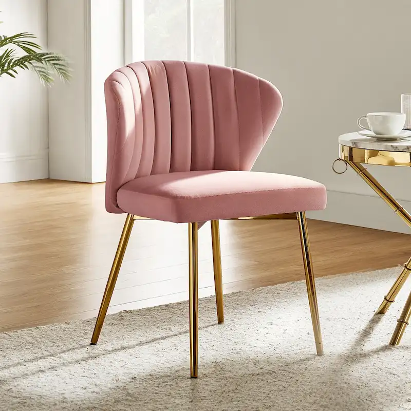Luna Modern Glam Tufted Velvet Accent Dining Chair