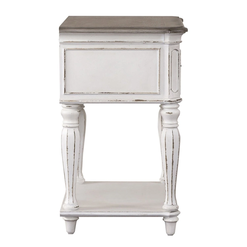 Magnolia Manor Antique White Leg Night Stand
