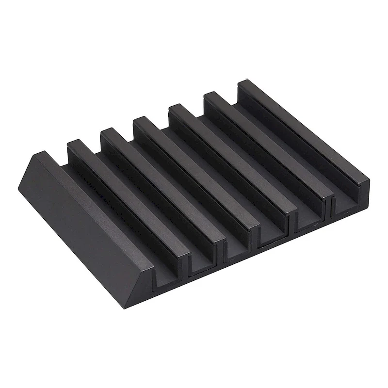 Aluminum Multi-Device Stand, Black / White, Holds Up to 6 Devices